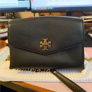 Tory Burch Black Crossbody with Gold Accents